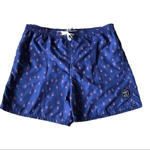Exist Swim Men’s Navy Anchor Print Swim Trunks Size 3XL